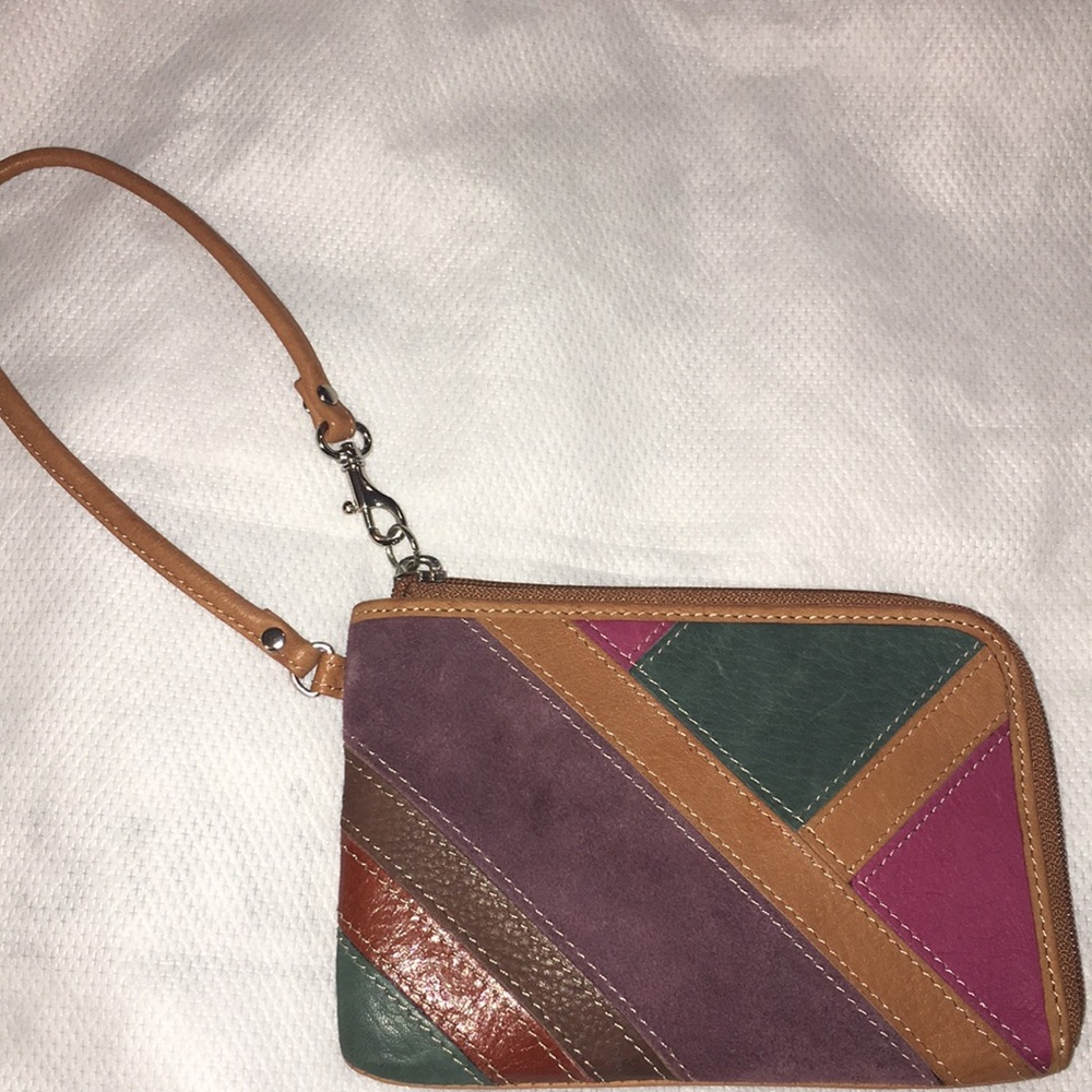 Fossil Patchwork Leather Wristlet - image 1